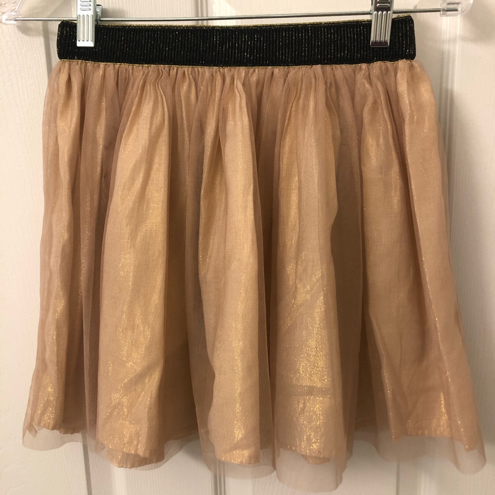 Rose Gold and Black Ballerina Mini Skirt